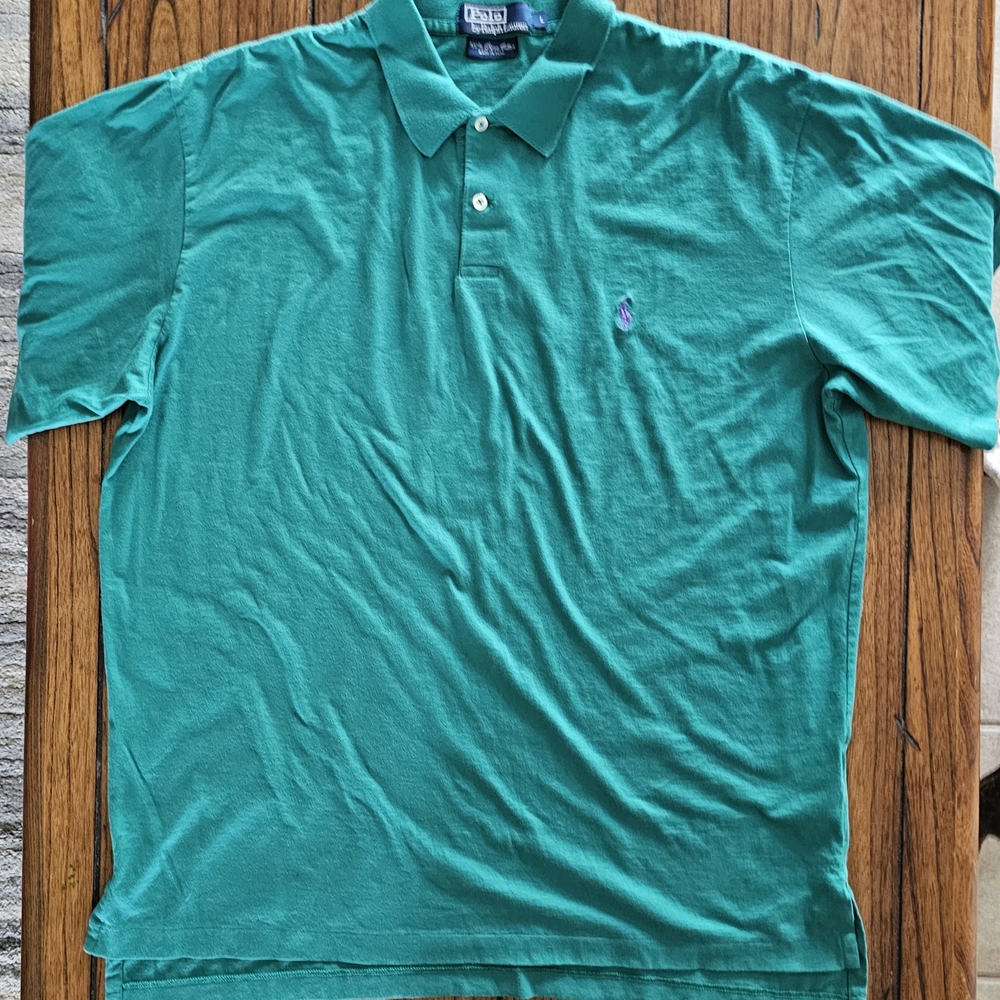 Polo by Ralph Lauren Men's Green Polo Shirt
